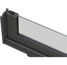 Detailansicht eines Fensters mit Rahmen