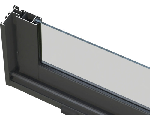 Detailansicht eines Fensters mit Rahmen