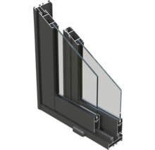 Querschnitt eines Fensters mit Doppelverglasung
