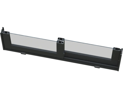 Fenster mit Aluminiumrahmen und Glas