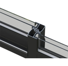Detailaufnahme eines Fensterprofils mit Isolierglas