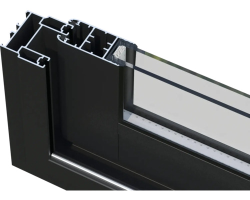 Detailansicht eines Fensterprofils