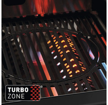 Detailansicht eines Grills mit aktiver Turbo Zone Funktion