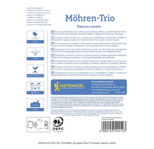 Möhren Trio Saatband mit den Sorten Burpees Short N Sweet, Naomi und Salto