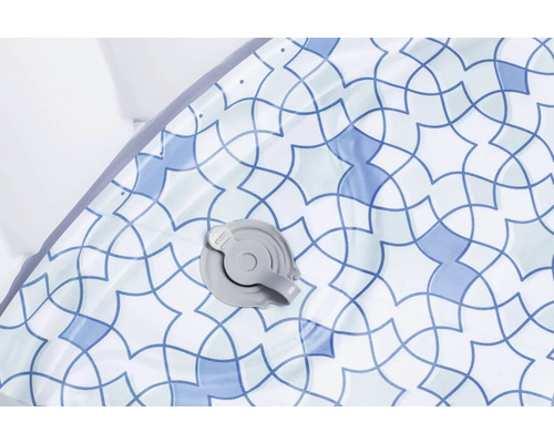 Detail einer Poolfolie mit Ventil