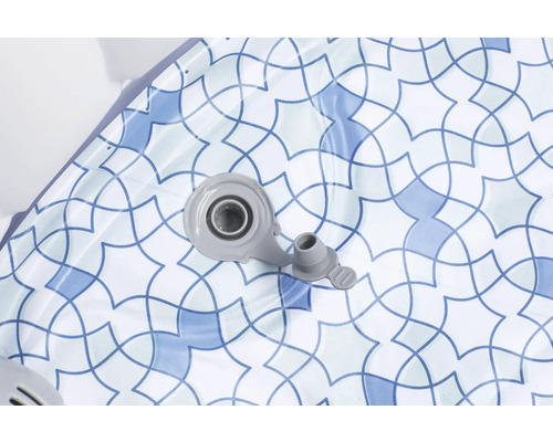 Detailansicht eines aufblasbaren Whirlpools mit Ventil