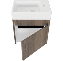 Waschtischunterschrank mit geöffneter Tür