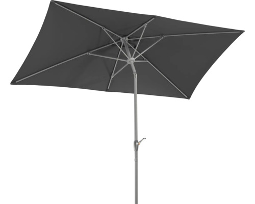 Rechteckiger Sonnenschirm für den Außenbereich mit Kurbelmechanismus