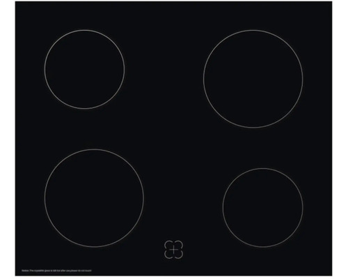 Glaskeramikkochfeld mit vier Kochzonen