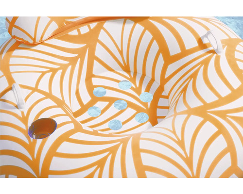 Detailansicht eines Schwimmrings mit Getränkehalter