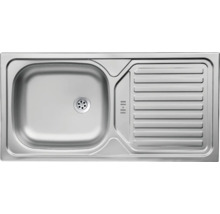 Spüle aus Metall mit Abtropffläche