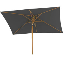 Rechteckiger Gartenschirm mit Holzgestell