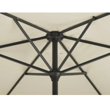 Detailansicht des Gestells eines Sonnenschirms