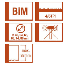 Informationen zum Bimetall Lochsägenblatt