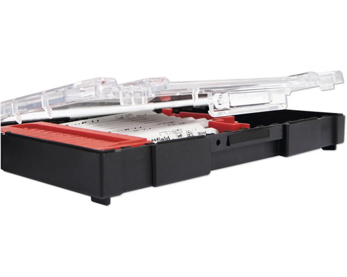 Stichsägeblätter Set im geöffneten Aufbewahrungsbehälter