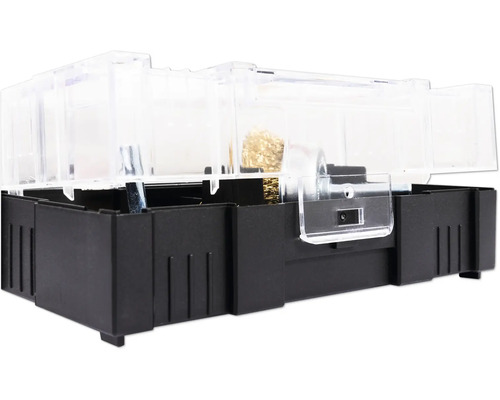 Bürsten-Set in schwarzer Aufbewahrungsbox mit transparentem Deckel