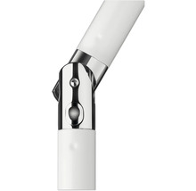 Detailansicht eines Gelenkstücks aus Metall und Kunststoff