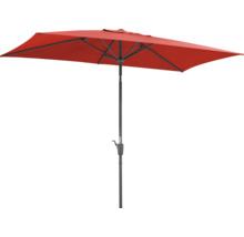 Rechteckiger Sonnenschirm mit Kurbelmechanismus