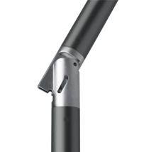 Detailansicht einer Sonnenschirmstange mit Knickvorrichtung