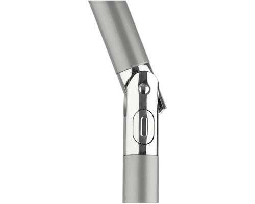 Detailaufnahme eines silberfarbenen Metallgelenks