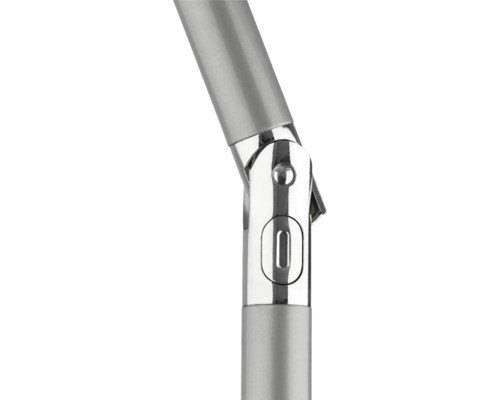 Detailansicht eines silberfarbenen Gelenkstücks