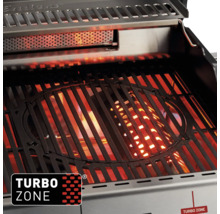 Innenansicht eines Enders Gasgrills mit Turbo Zone Funktion und Grillrost.