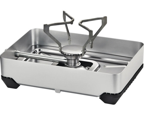 Campingkocher aus Metall mit rechteckiger Form