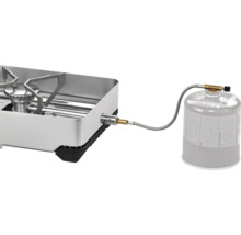 Campingkocher mit Gasschlauch und Gaskartusche