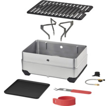 Tragbarer Gaskocher mit Zubehörteilen