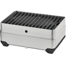 Tragbarer Holzkohlegrill aus Edelstahl mit Grillrost