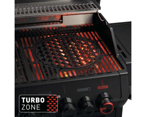 Enders Gasgrill mit Turbo Zone und Grillrost im Betrieb
