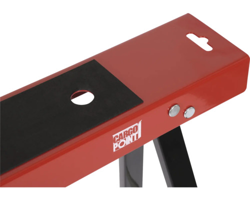 Cargo Point Logo. Bock mit rutschfester Auflage für sicheres Arbeiten.