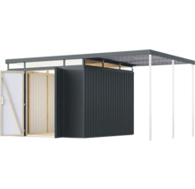 Offener Geräteschuppen mit angrenzendem Unterstand