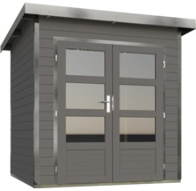 Gartenschrank mit Doppeltür und Fenstern