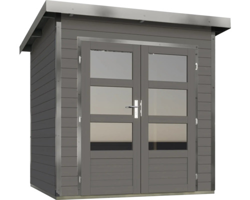 Gartenschrank mit Doppeltür und Fenstern