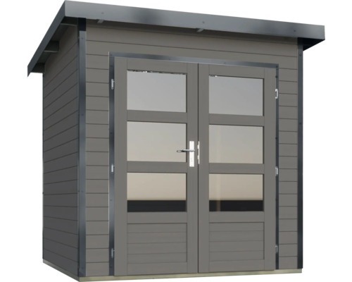 Gartenschuppen mit Doppeltür und Fenstern