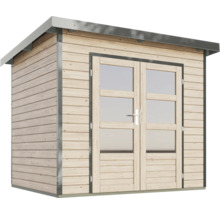 Holzgartenhaus mit Doppeltür und Fenster