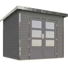 Gartenhaus aus Holz mit Doppeltür und Fenstern