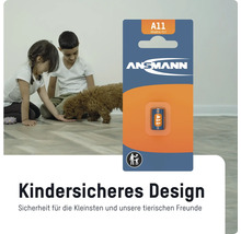 Ansmann A11 Alkaline Batterie im kindersicheren Design