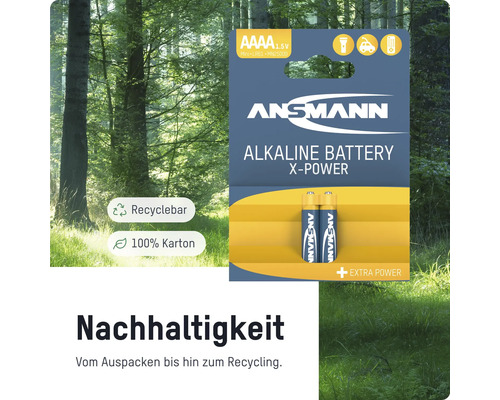 Ansmann Alkaline Batterie X-Power AAAA 1.5V Packung