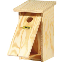 Vogelhaus aus Holz mit Öffnung und abnehmbarer Vorderseite