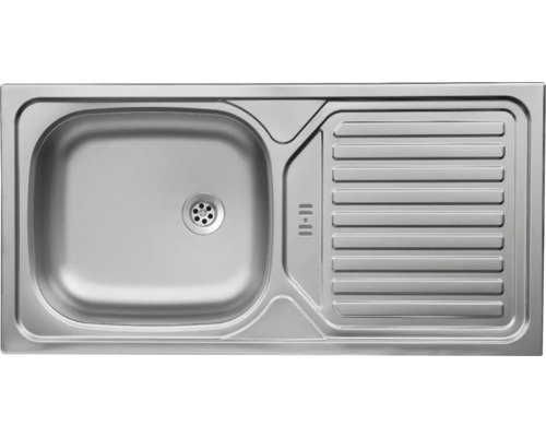 Edelstahlspüle mit Abtropffläche