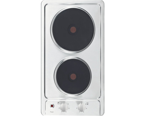 Elektrischer Kochfeldeinsatz mit zwei Kochplatten und Bedienelementen