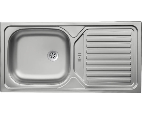 Edelstahlspüle mit Abtropffläche