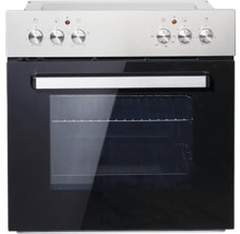 Backofen mit Bedienknöpfen und Glastür