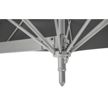 Detailaufnahme des Mechanismus eines Sonnenschirms