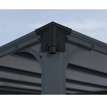 Detailansicht eines Pavillons mit Eckverbindung