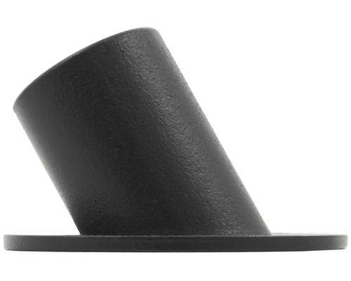 Schwarzer Rohrdurchgang aus Kunststoff