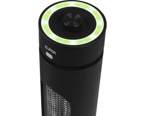 Eurom Turmventilator mit Bedienfeld oben und Gitter