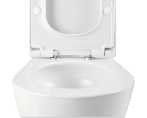 Keramik-WC mit offenem Toilettendeckel